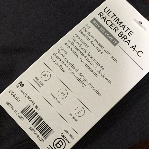 Athleta A-C Ultimate Sports Bra in Supersonic NWT - Picture 9 of 10